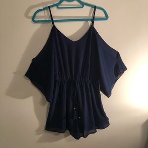 Navy blue romper